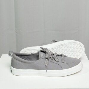Grey Sperry Crest Vibe Canvas Sneaker